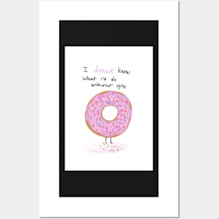 Donut design Posters and Art